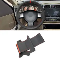 Funda volante cuero microfibra hilo rojo – Nissan Tiida/Livina