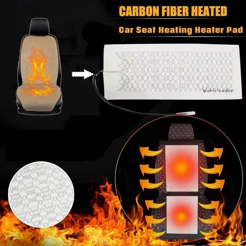 Almohadilla calefactora de fibra de carbono para asiento de coche - imagen 2