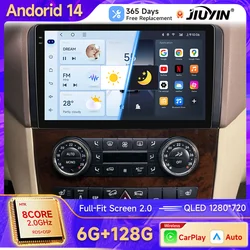 Autorradio 2 DIN Android 14 con CarPlay para Mercedes-Benz ML/GL