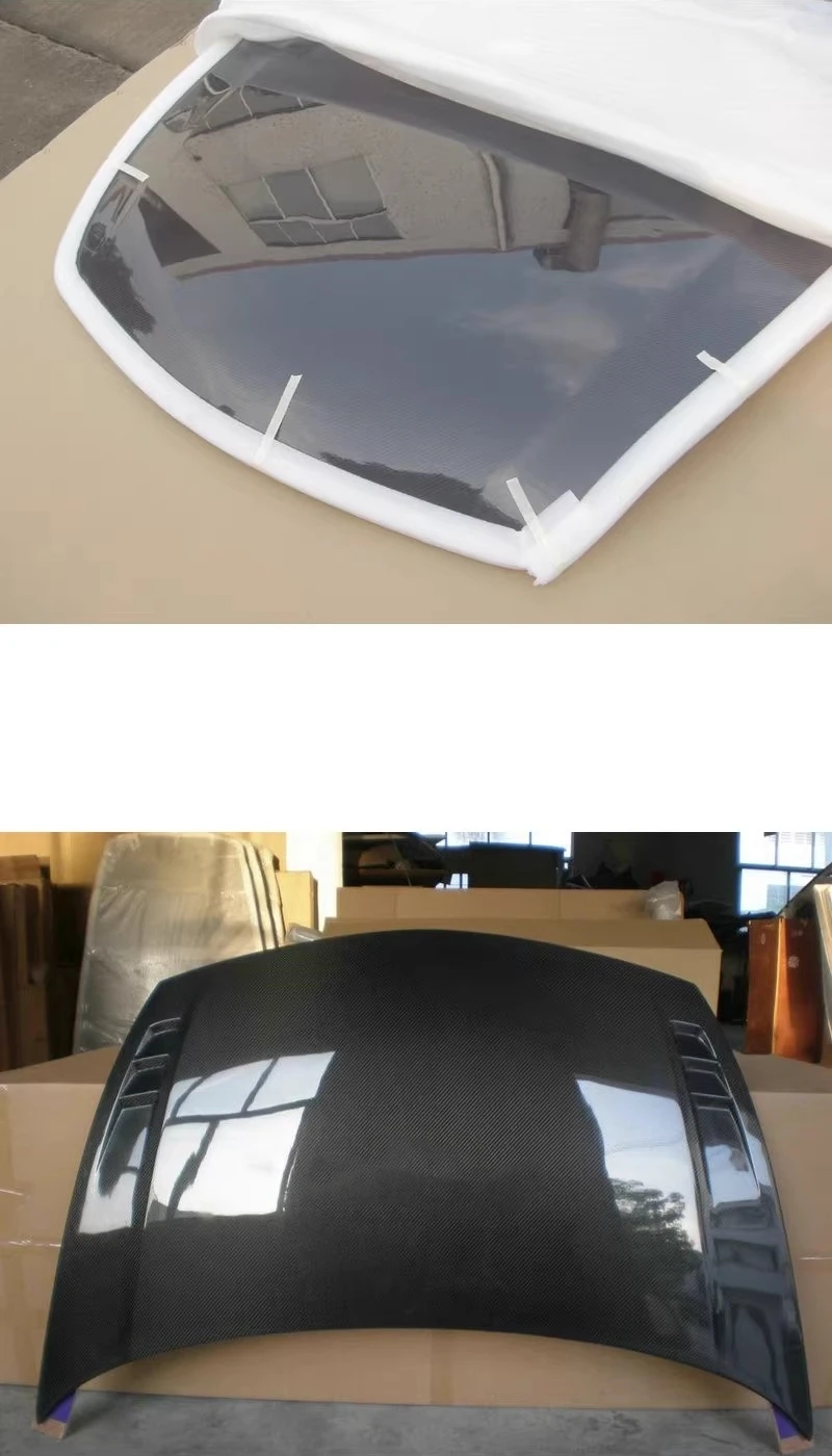 Capó de motor de fibra de carbono