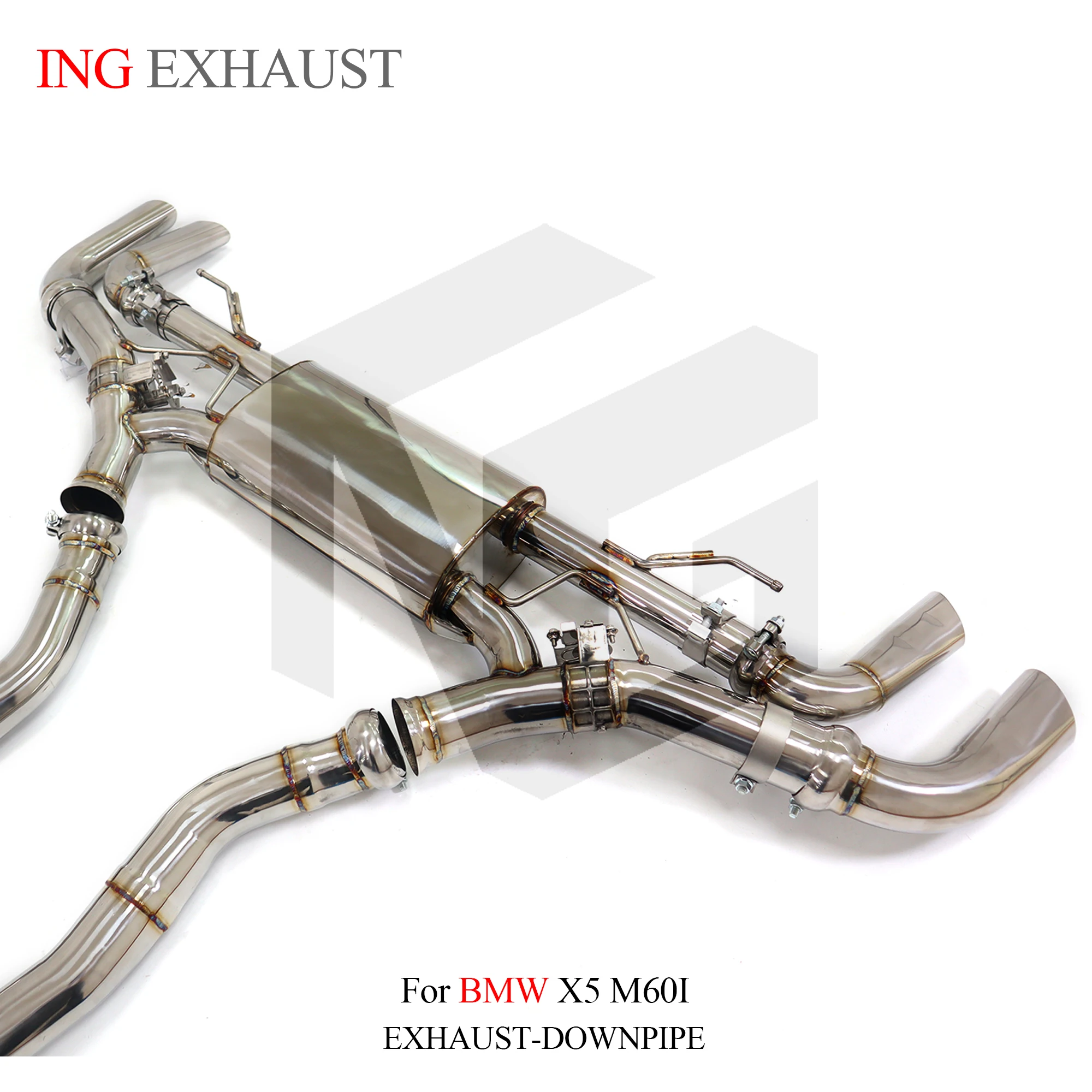 ING-válvula eléctrica de escape SS304, Catback para BMW x5 G06 M60i 4,4 T S68, sistema de accesorios de tubo silenciador deportivo con Control remoto - imagen 5