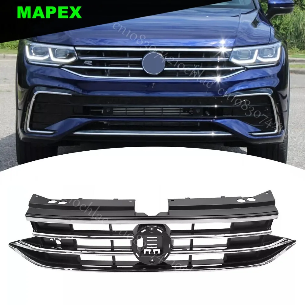 Parrilla delantera cromada para VW Tiguan 2022-2024 - imagen 2
