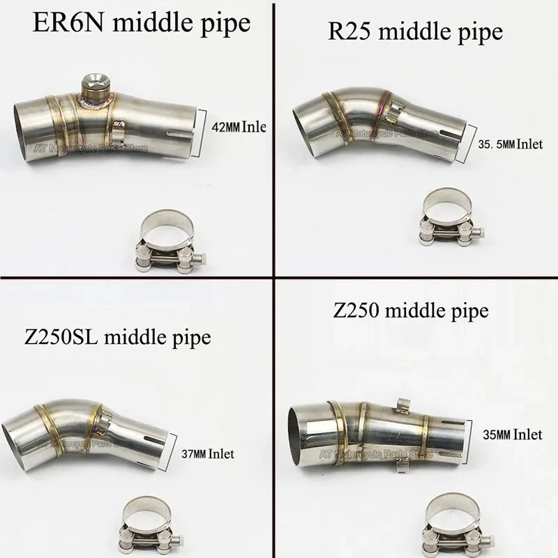 Escape silenciador 51mm para Kawasaki ER6N y Ninja 250