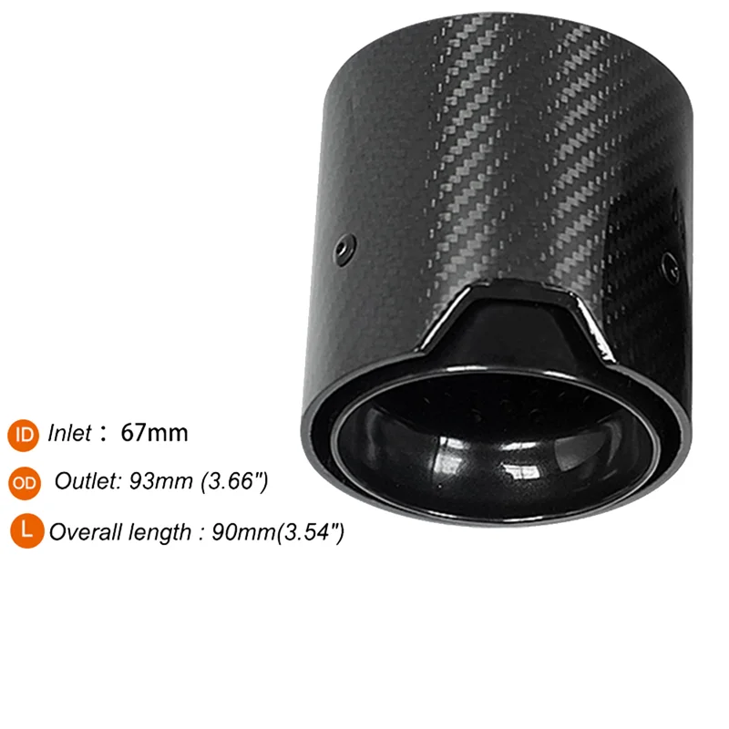 Tubo de escape trasero para BMW M2 M3 M135i-240i acabado negro 67mm - imagen 5