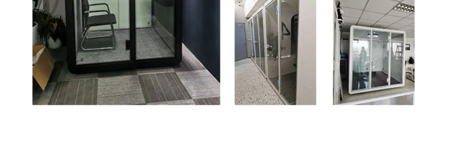 Sala insonorizada con paneles modulares en configuración interior
