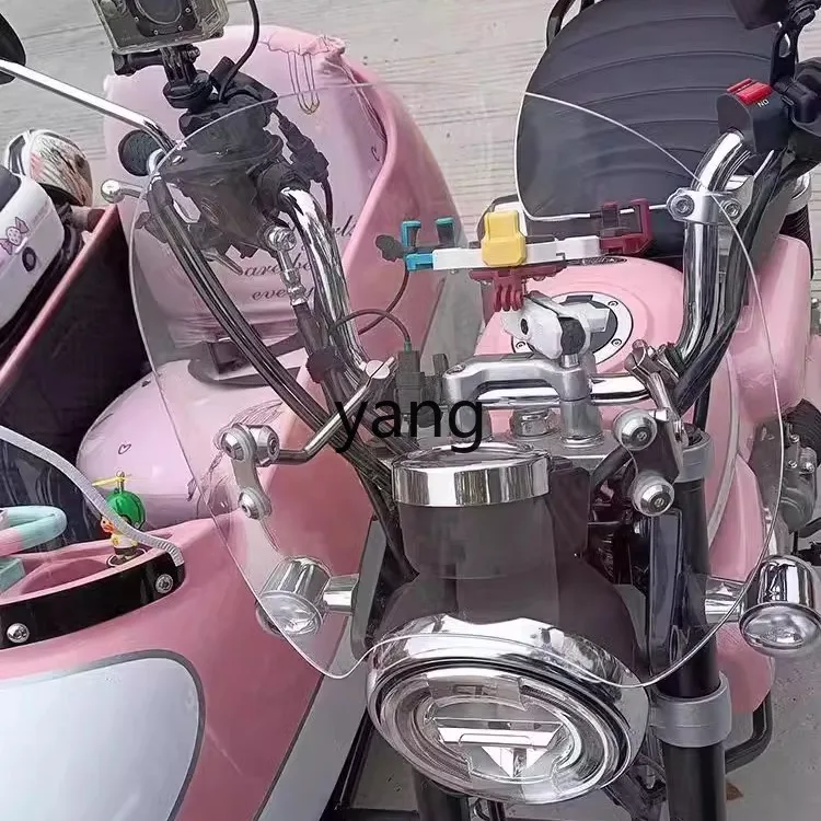 Parabrisas delantero motocicleta CX 125 - montaje manillar - imagen 4