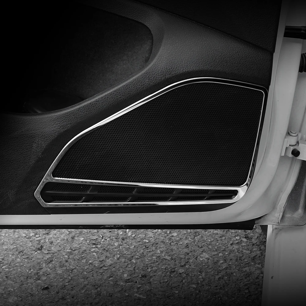 4 rejillas altavoz acero inoxidable VW Golf 7 MK7 2012-2019 - imagen 3