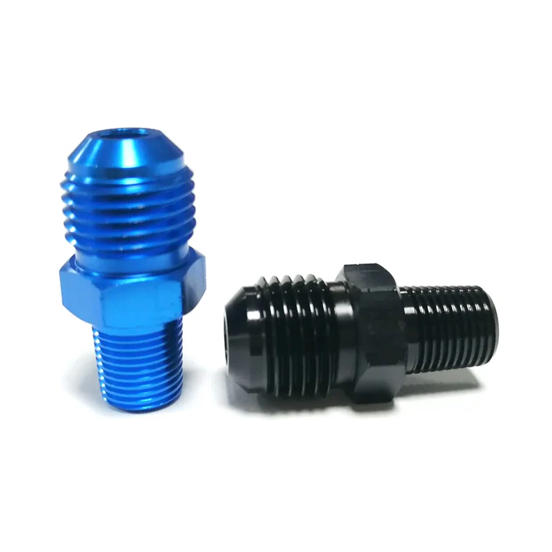 Adaptador AN6 a 1/8 NPT de aluminio para aceite y combustible