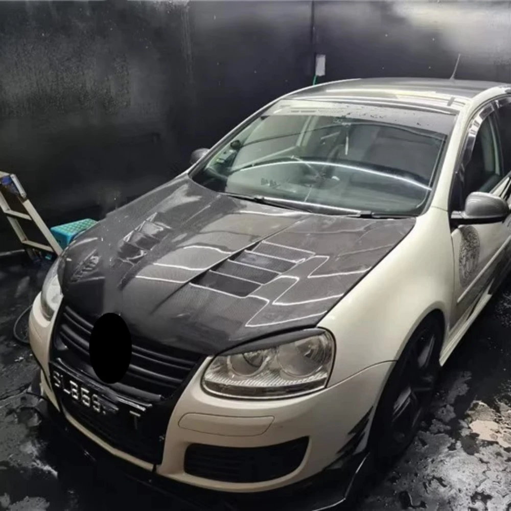 Capó motor de fibra de carbono para Volkswagen Golf 5 envolvente - imagen 5