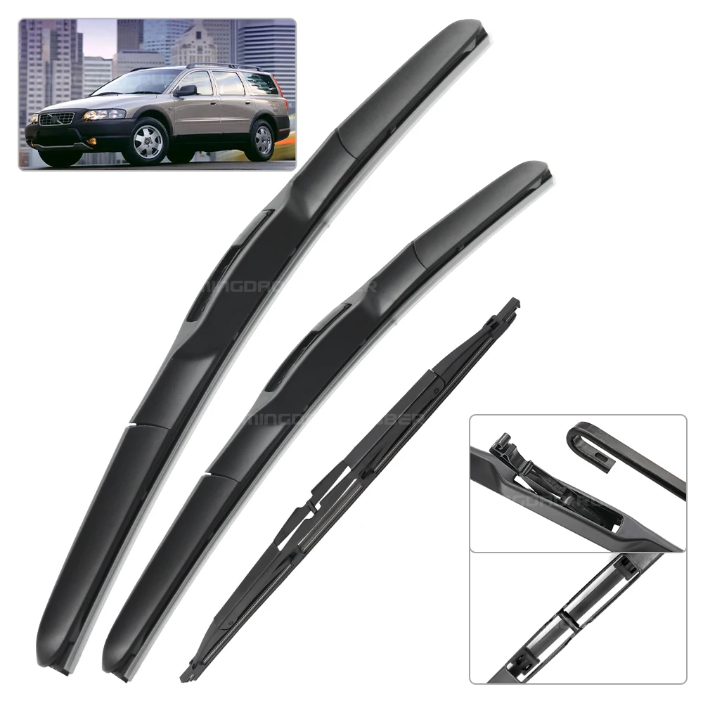 Para Volvo XC70 2003 limpiaparabrisas delantero y trasero limpiaparabrisas cepillos de ventana 24 "+ 21" + 16" - imagen 2