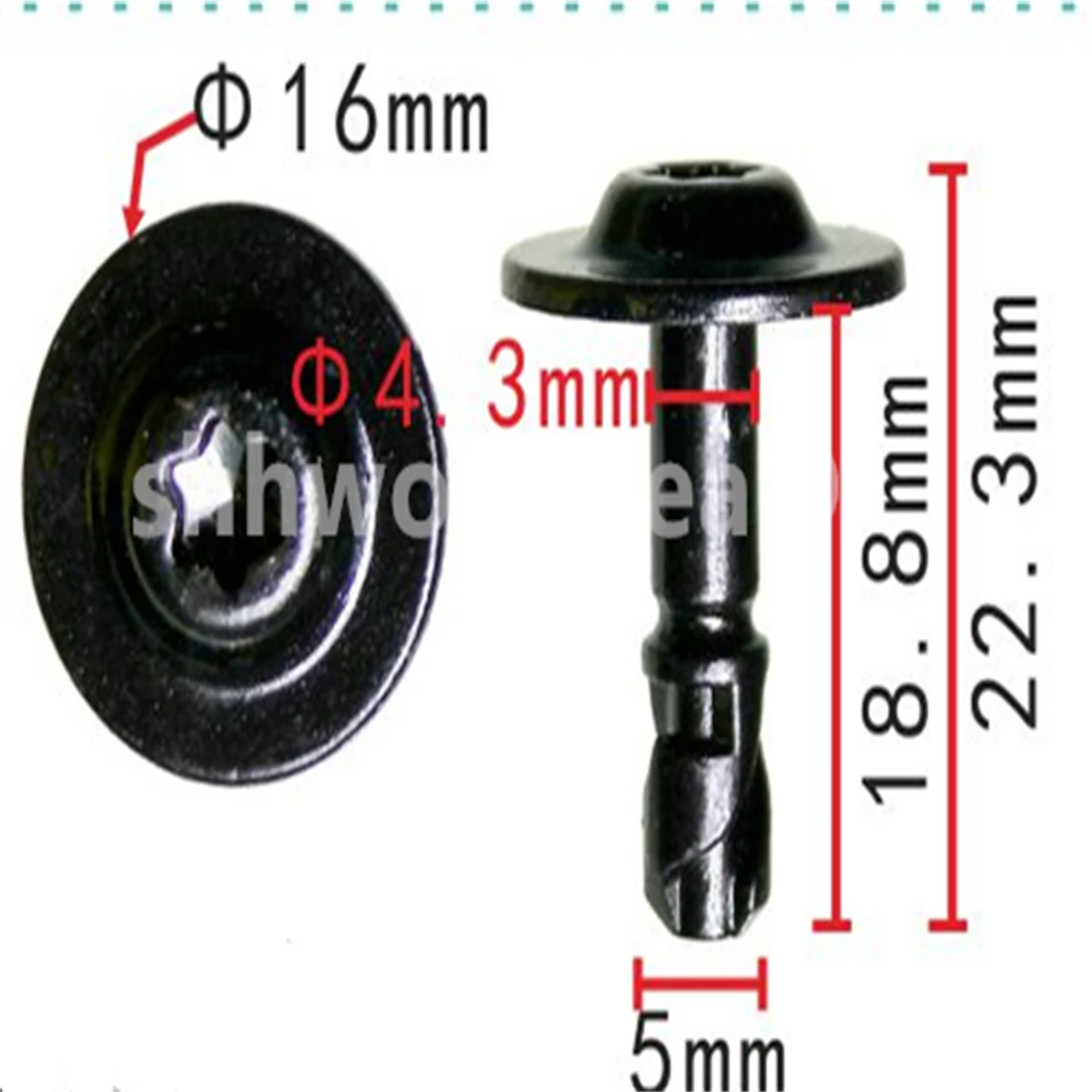 Shhworldsea - Tuerca de tornillo de bloqueo rápido con cierre metálico automático para bmw 8W 0805121 - imagen 2