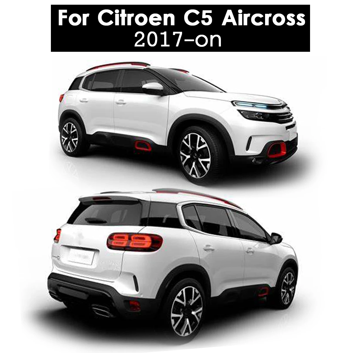 4 Uds guardabarros para Citroen C5 Aircross 2017 -en guardabarros protectores contra salpicaduras guardabarros 2018 2019 2020 OE/OEM # 1636054780 - imagen 3