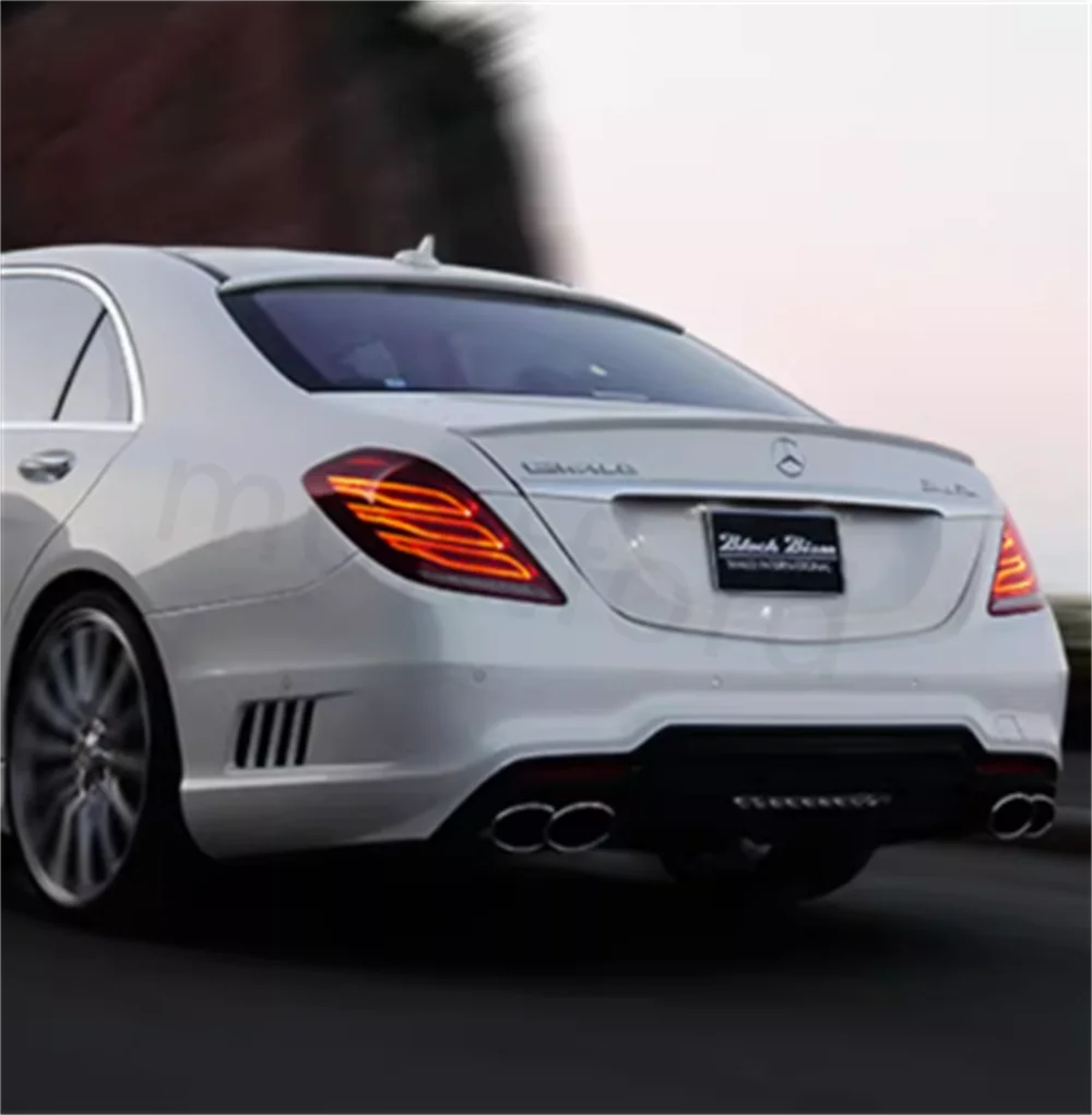 Mercedes Alerón ABS W222 S350/S500 negro brillante para maletero - imagen 2