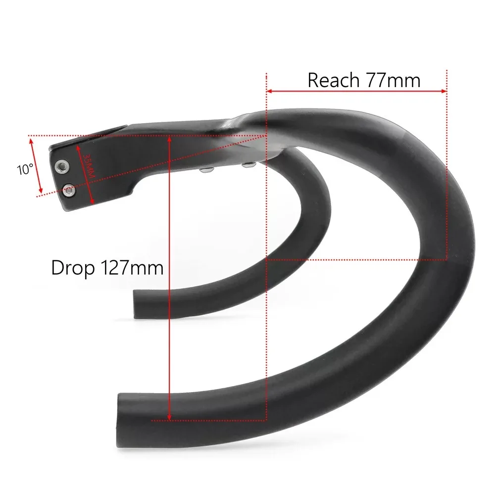 Manillar carbono integrado ergonómico ligero para bici montaña - imagen 5
