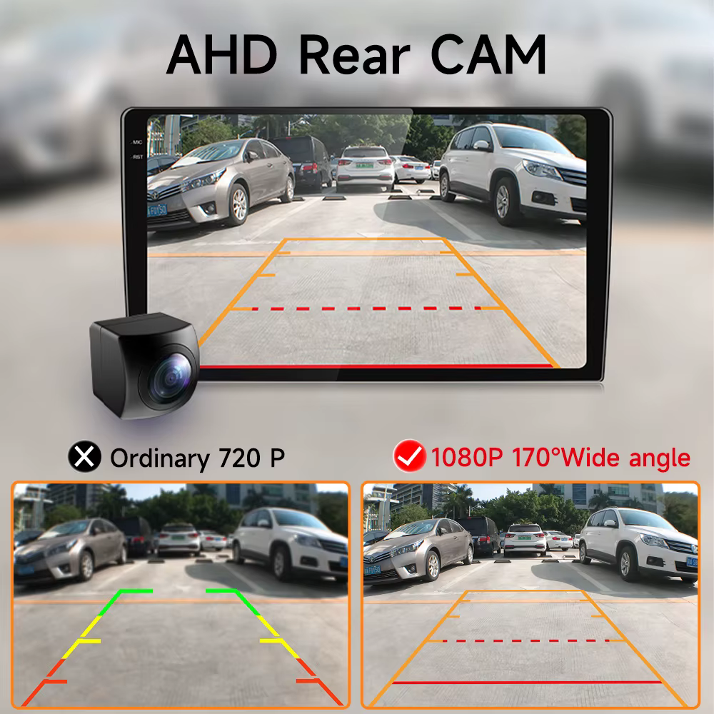 Radio Android 9" Ford FIGO 2015-2018 GPS Carplay cámara trasera - imagen 4