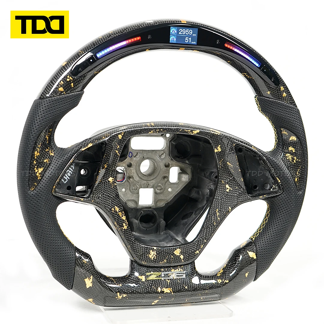 Pantalla de datos Chevrolet Corvette C7 y volante fibra de carbono - imagen 4