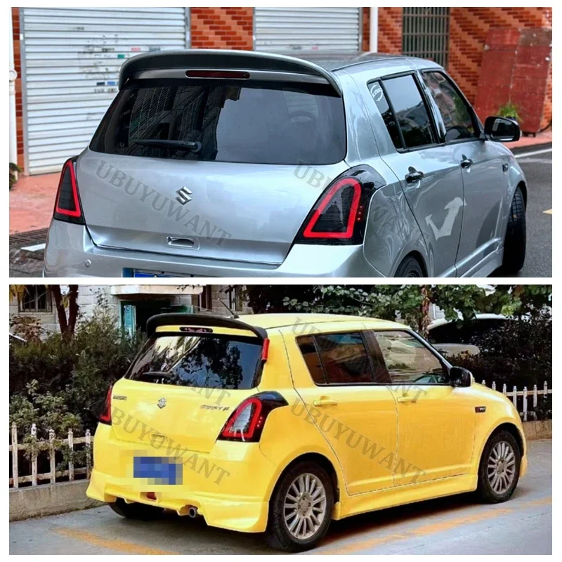 Alerón trasero tipo cuchara negro brillante para Suzuki Swift Mk3 - imagen 2