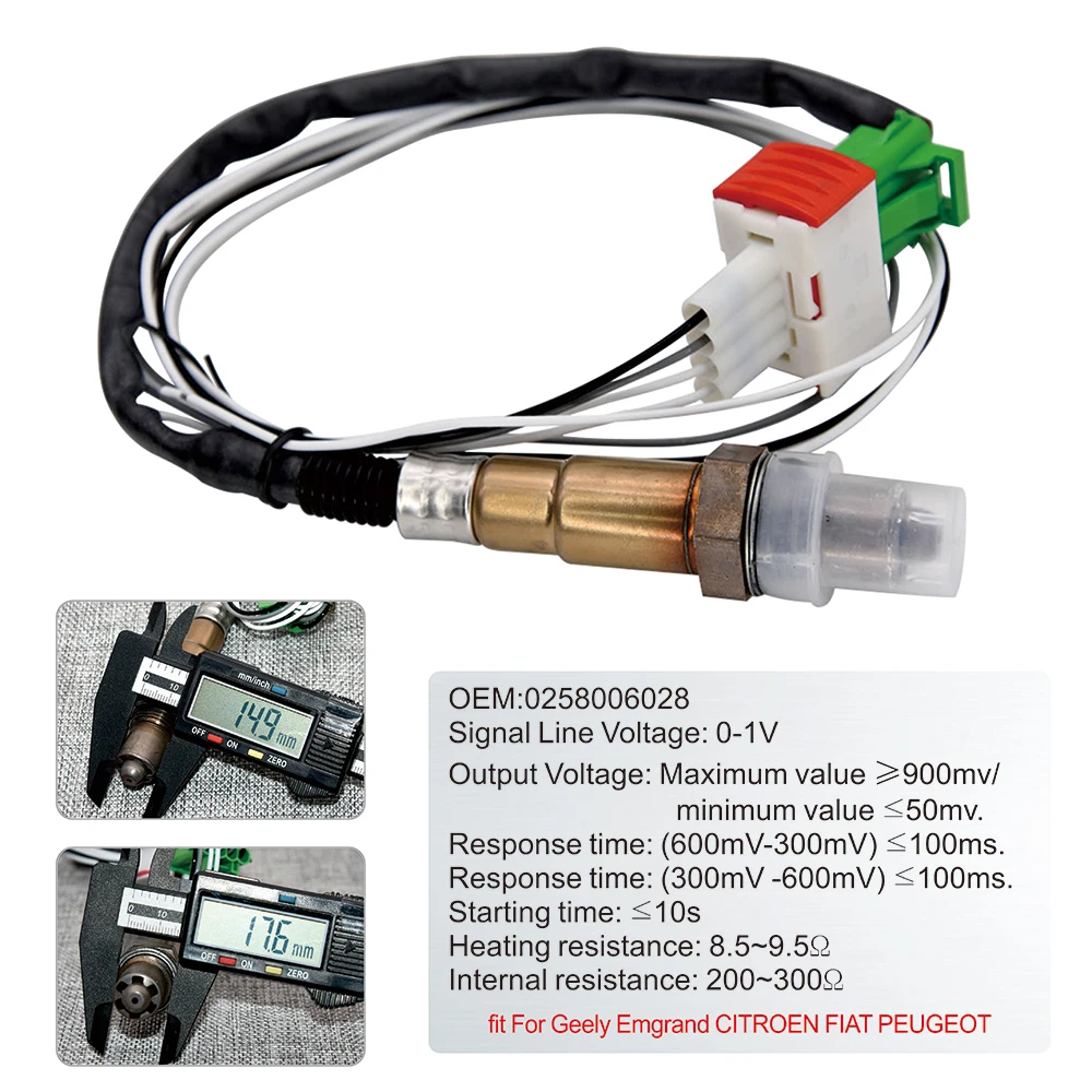 Sensor oxígeno O2 banda estrecha medidor AFR 12V - imagen 5