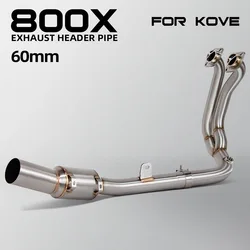 Tubo de escape frontal KOVE 800X Rally Adventure en acero inox