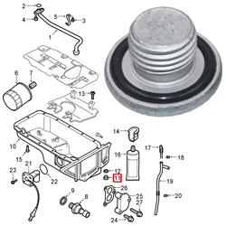 Tapón de drenaje aceite para Chevrolet Aveo Cruze Orlando y Ford Ka