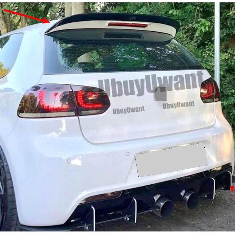 Alerón trasero de techo ABS Volkswagen Golf 6 GTI/R20 2010-2013 - imagen 4
