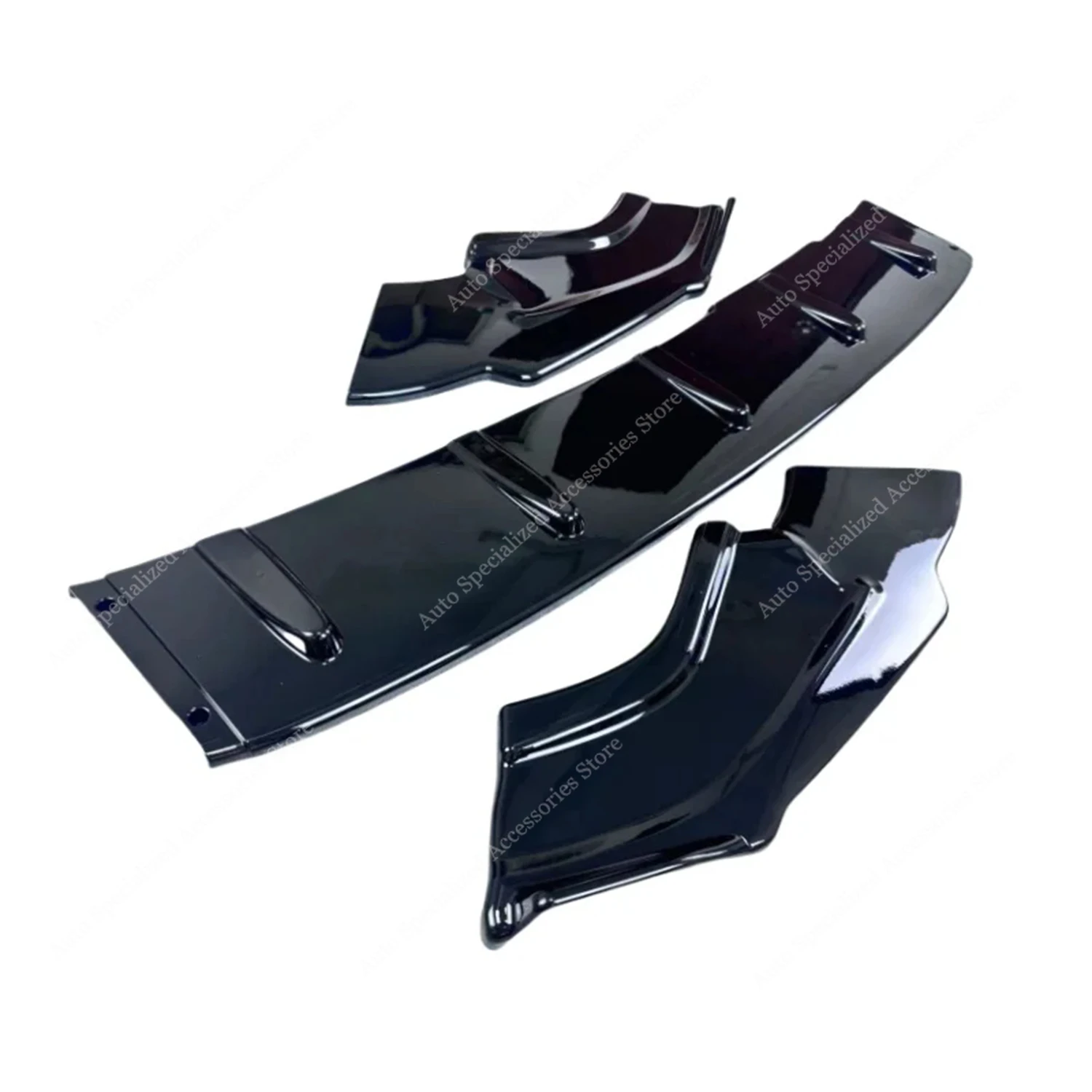 Para VW Polo 8 AW GTI r-line 2017-2021 Pre-Facelift 3 uds brillo parachoques delantero labio alerón divisor difusor Retroft Bodykits Tuning - imagen 5