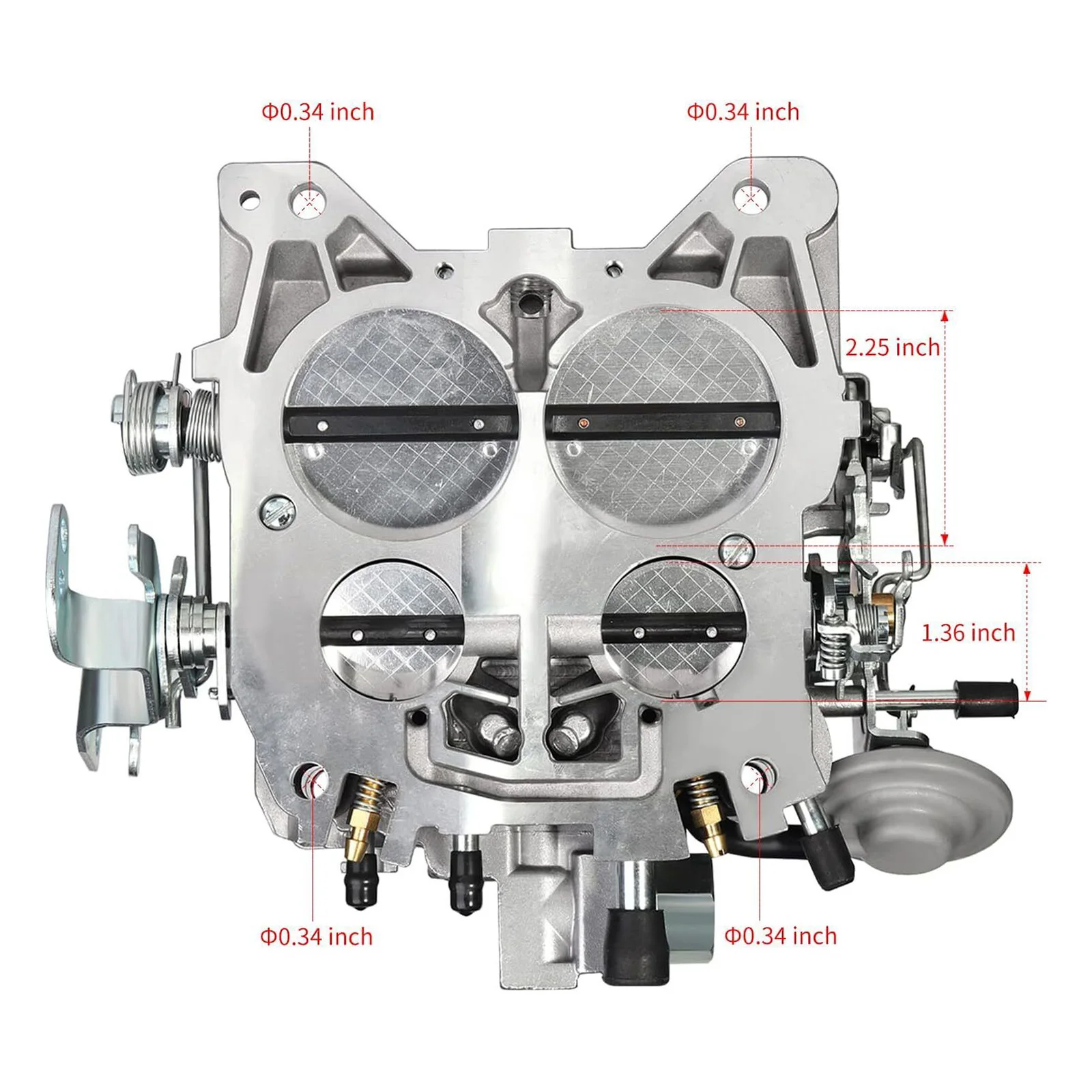 Carburador Artudatech Quadrajet 750 CFM 4 barril – Chevy 327 350 427 454 - imagen 3