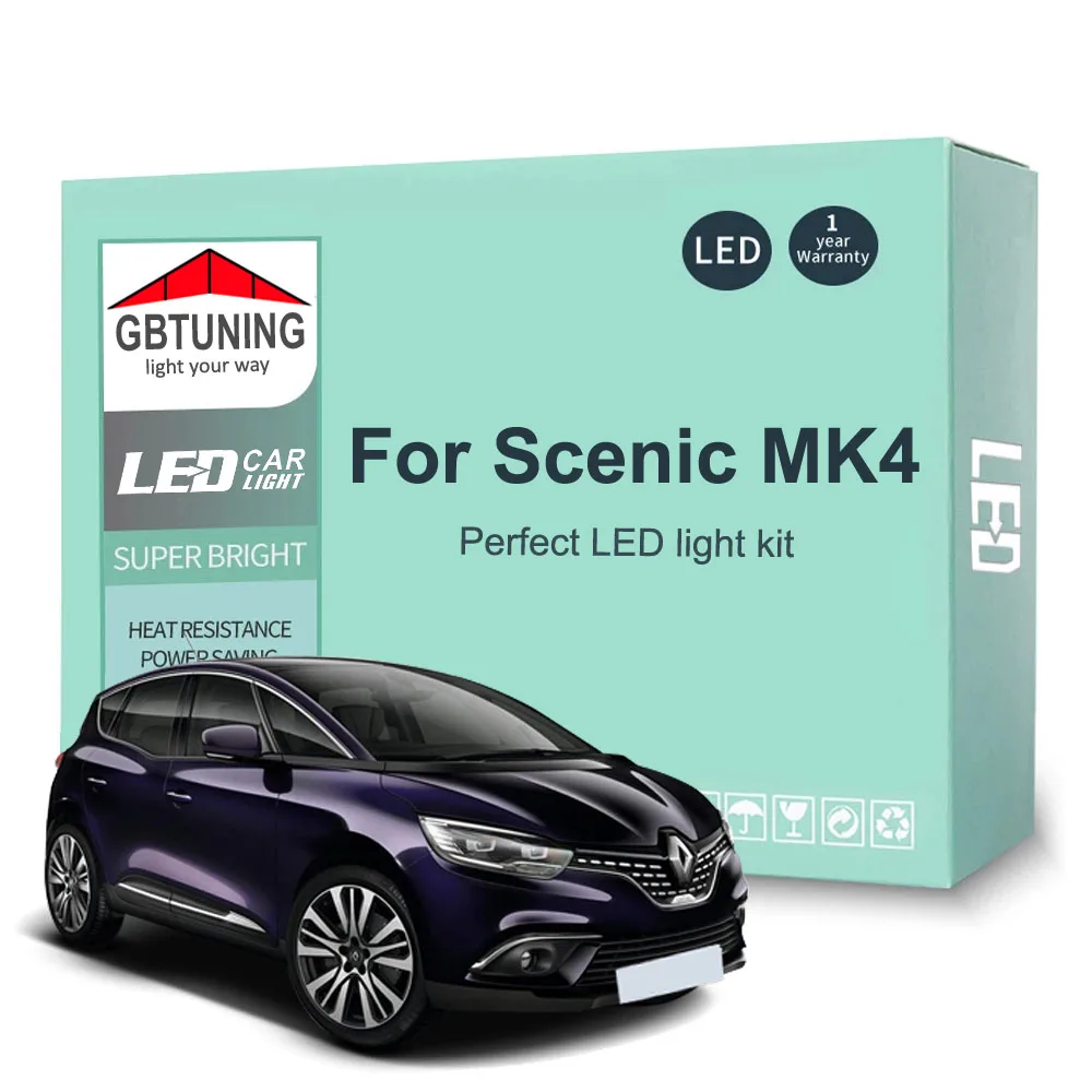 Kit de bombillas LED interiores Renault Scénic IV y Grand Scénic