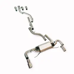 Escape cat-back con válvula de acero inoxidable para BMW 230i G42 B48