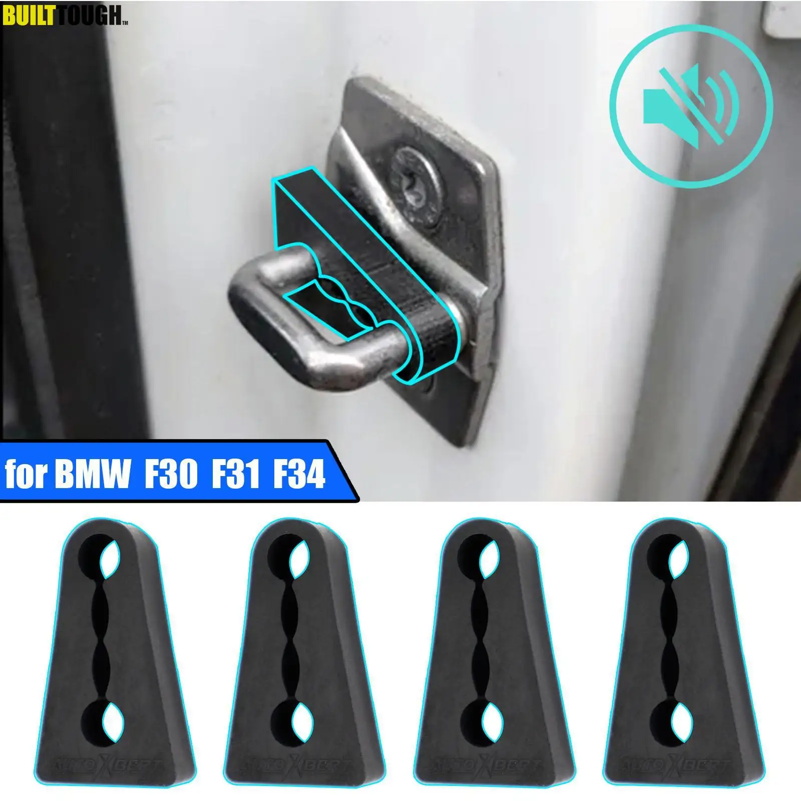 Amortiguador insonorizante de cerradura BMW Serie 3 F30/E90
