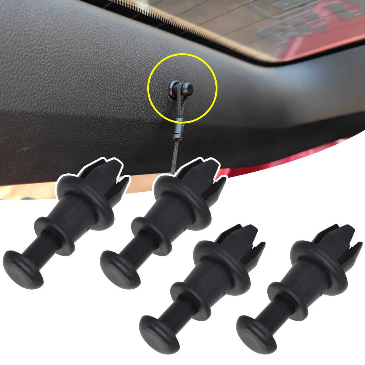 Clips de cuerda para bandeja Seat Ibiza, León, Altea, Arona y Toledo