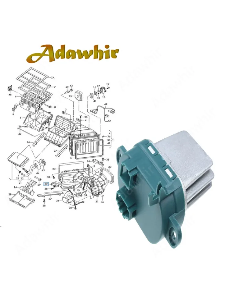 Resistencia del ventilador para Audi Q7 y Porsche Cayenne