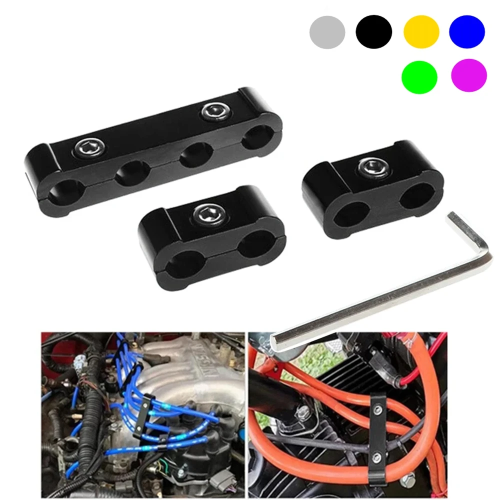 Abrazadera de cable de bujía abierta mostrando su mecanismo de sujeción