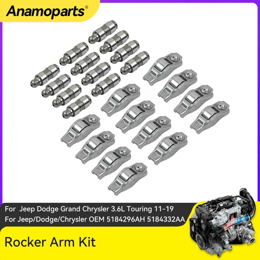 Rocker Arm Kit For Jeep Dodge Grand Chrysler 3.6L Touring 2011-2019