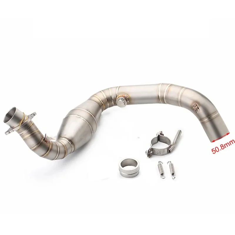 Tubo escape delantero acero inoxidable BMW G310 G310R - conexión - imagen 3