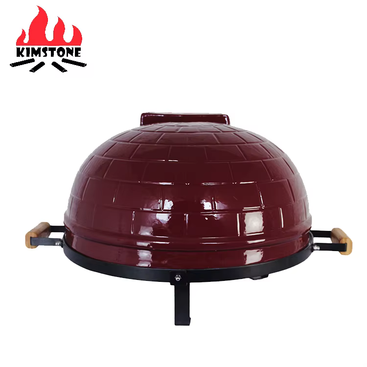 Horno de pizza portátil Kimstone 21 pulgadas con carbón y parrilla - imagen 3