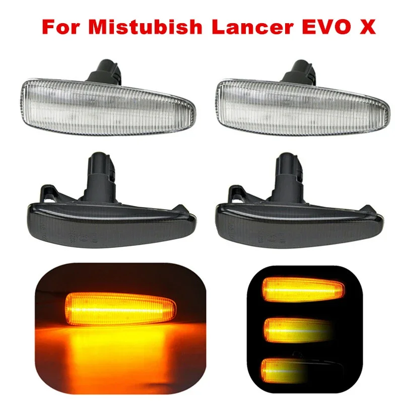 Luces LED dinámicas ámbar para guardabarros Mitsubishi Lancer EVO X - imagen 2