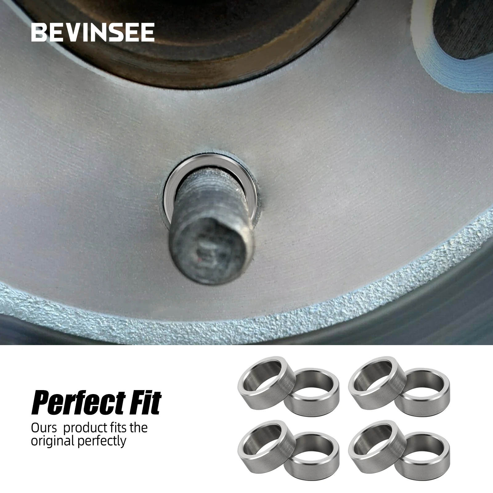 8 Uds. De cuñas de arandela espaciadoras centrales de Rotor de freno para Honda tipo R Prelude CRV NSX Legend, pinza para pinza Acura, etc. - imagen 5