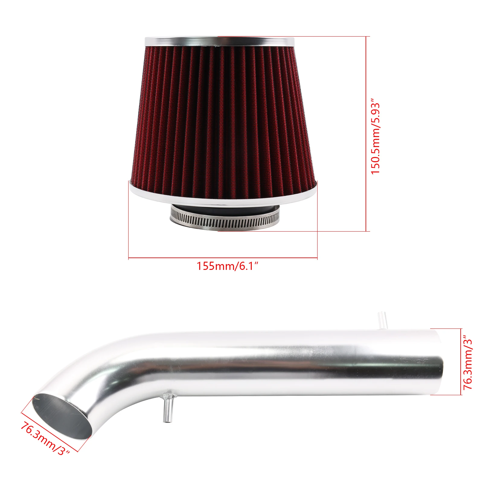 Filtro de aire cónico
