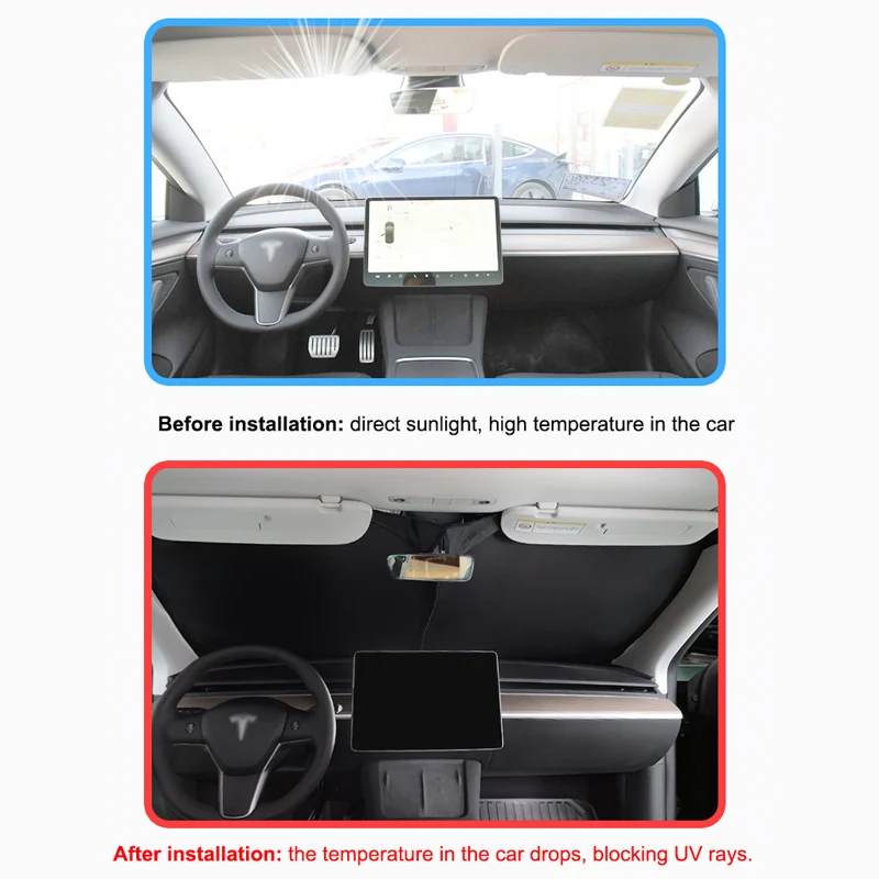 Visera solar privacidad Tesla Model Y Juniper - parasol ventanas - imagen 4