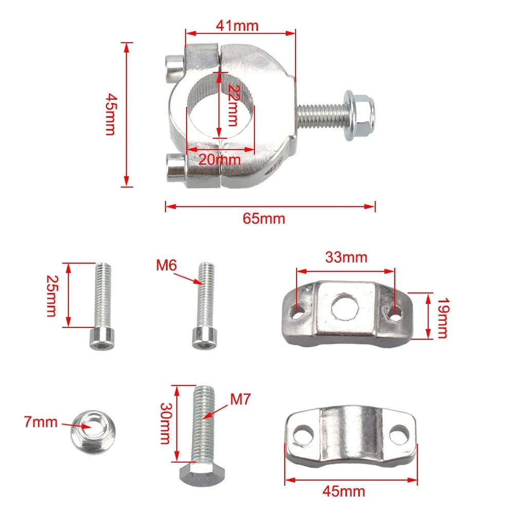 Manillar moto para 2T con abrazadera ajustable - imagen 3