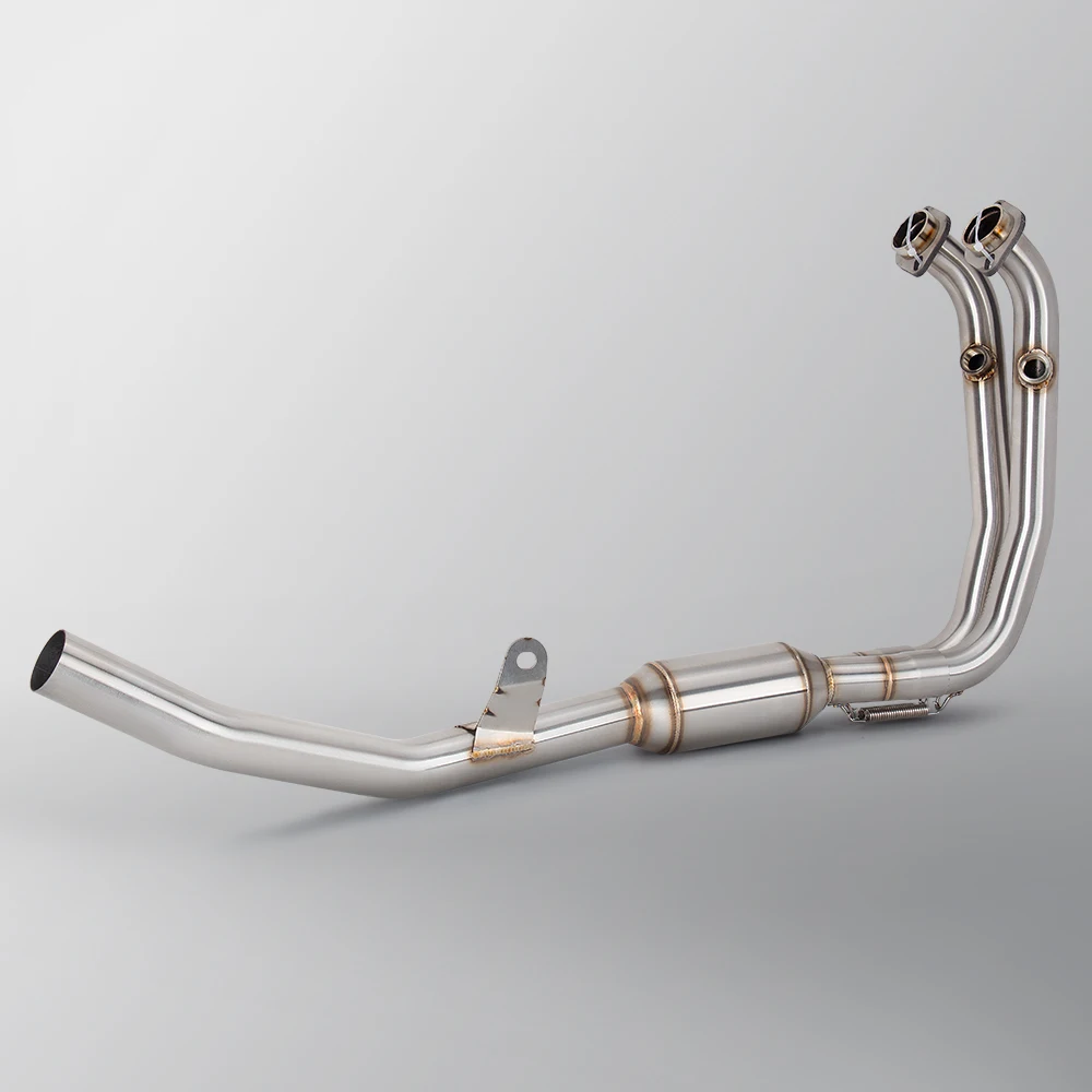 Escape Completo CFMOTO 450MT - Tubo Inoxidable con Silenciador Carbono - imagen 2