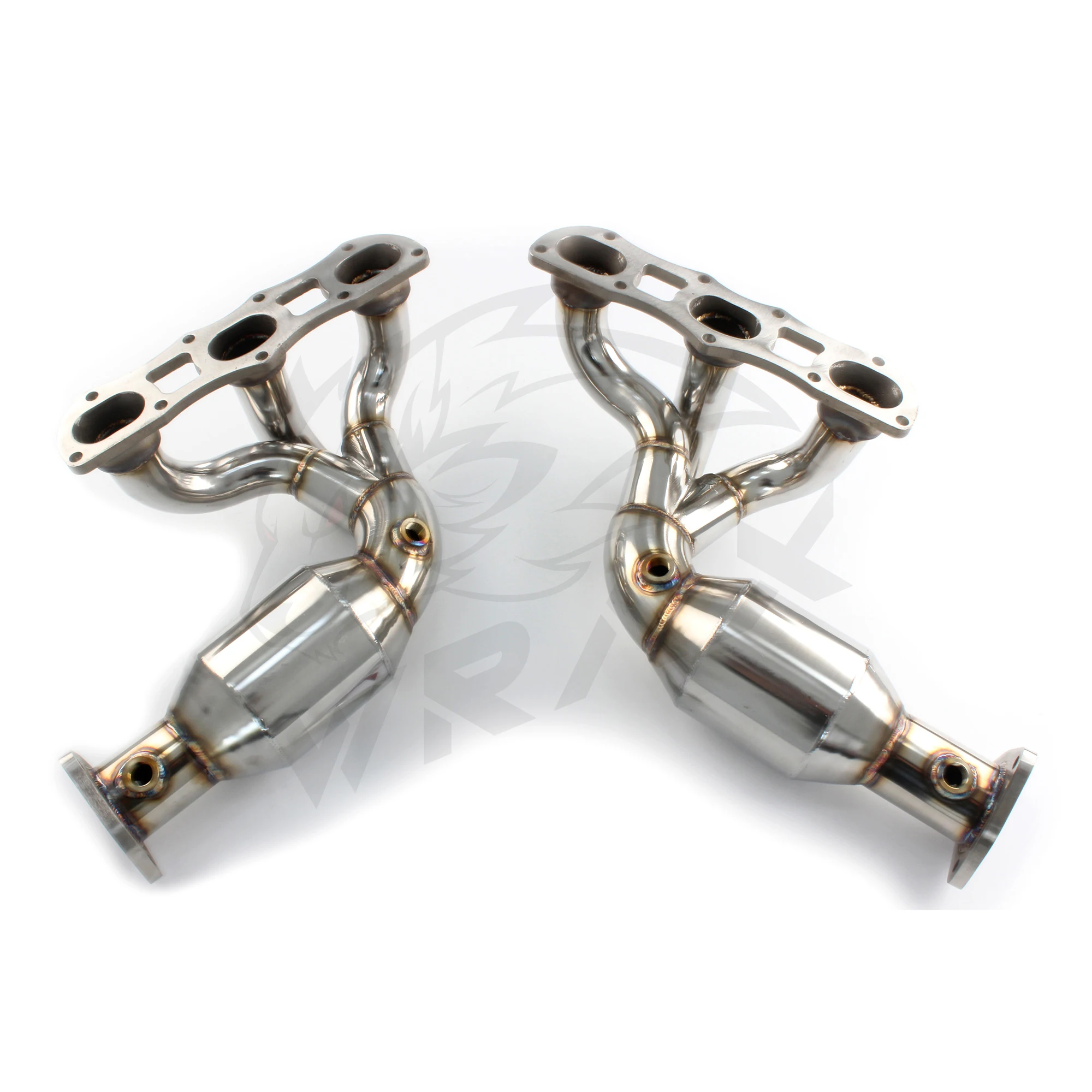 WRAX-colector de escape de alto flujo para Porsche 911 997,2, accesorios de coche con cabezal catalítico sin tubo sin gato - imagen 2