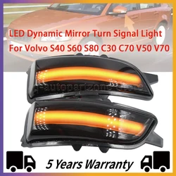 Intermitente dinámico LED espejo lateral Volvo C30 C70 S40 2005-2009