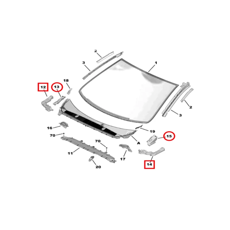 Placa antilluvia de espuma para Peugeot 308 T9 y 408, derecha o izquierda - imagen 4