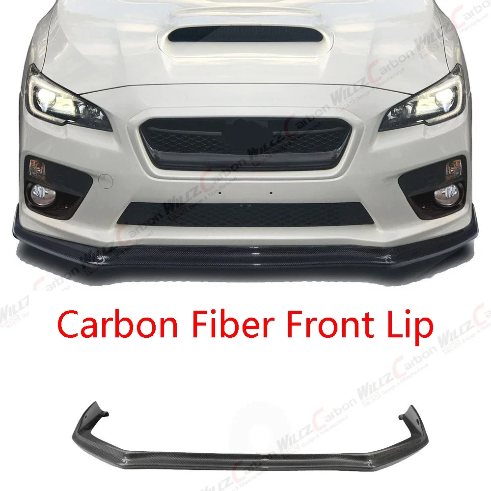 Labio delantero de fibra de carbono para Subaru WRX STI 2015-2017