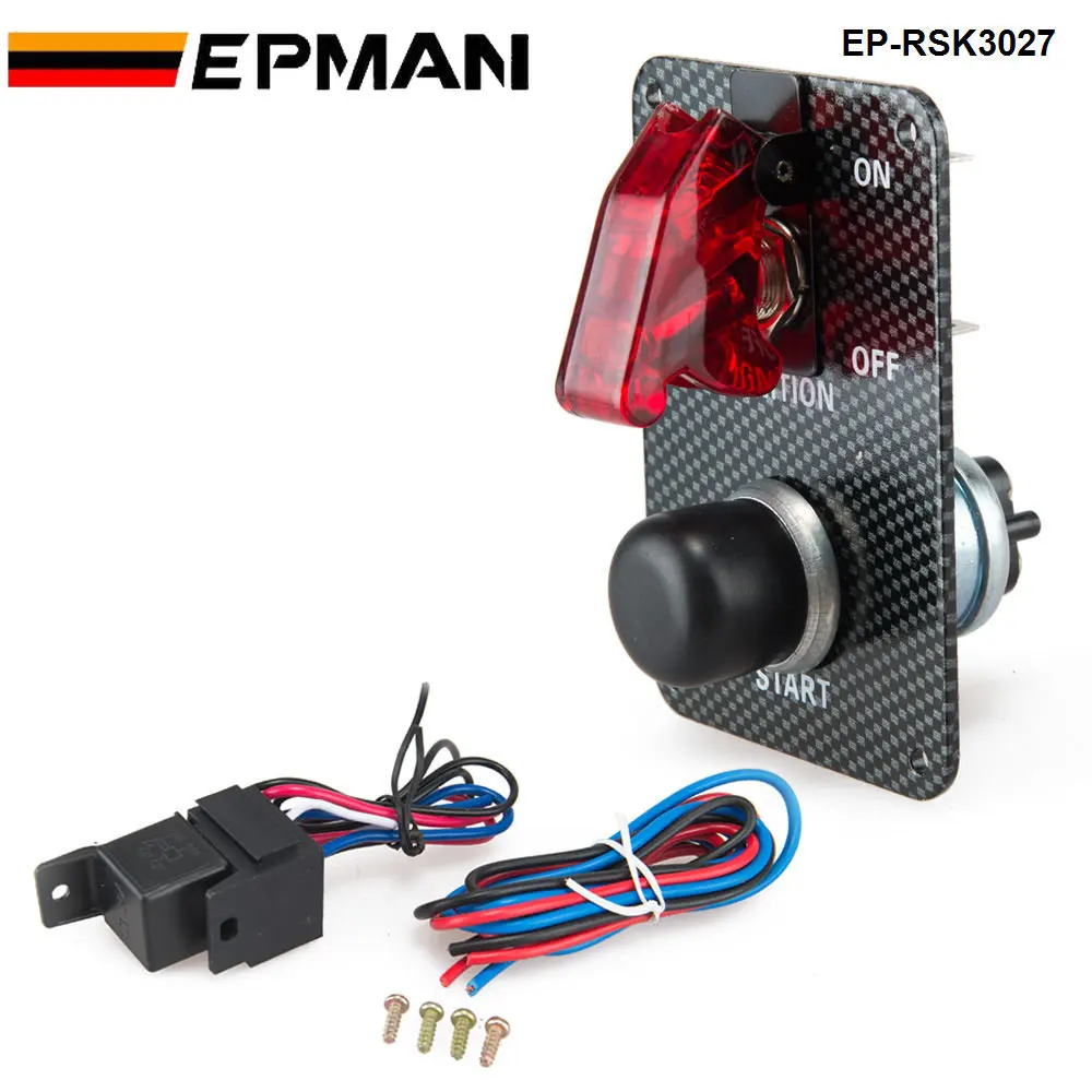 Botón de arranque EPMAN con cubierta roja, pulsador competición - imagen 5