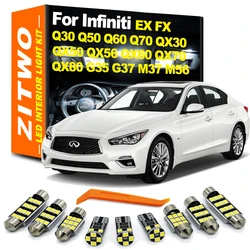 Kit luces LED interiores ZITWO para Infiniti Q30 Q50 Q70 QX60