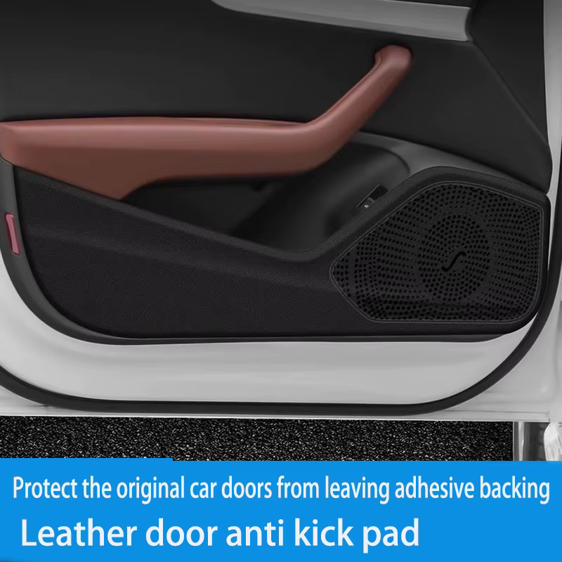 4 Uds. Adecuado para Audi A6l protección de puerta de coche almohadilla de protección de puerta pegatina accesorios interiores - imagen 4