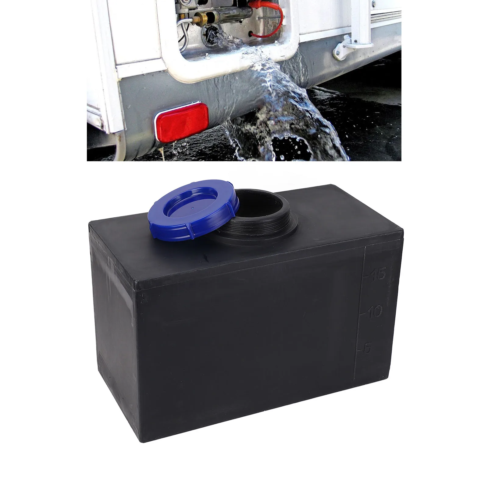Depósito de agua dulce para autocaravana y embarcación, entrada 100 mm - imagen 3